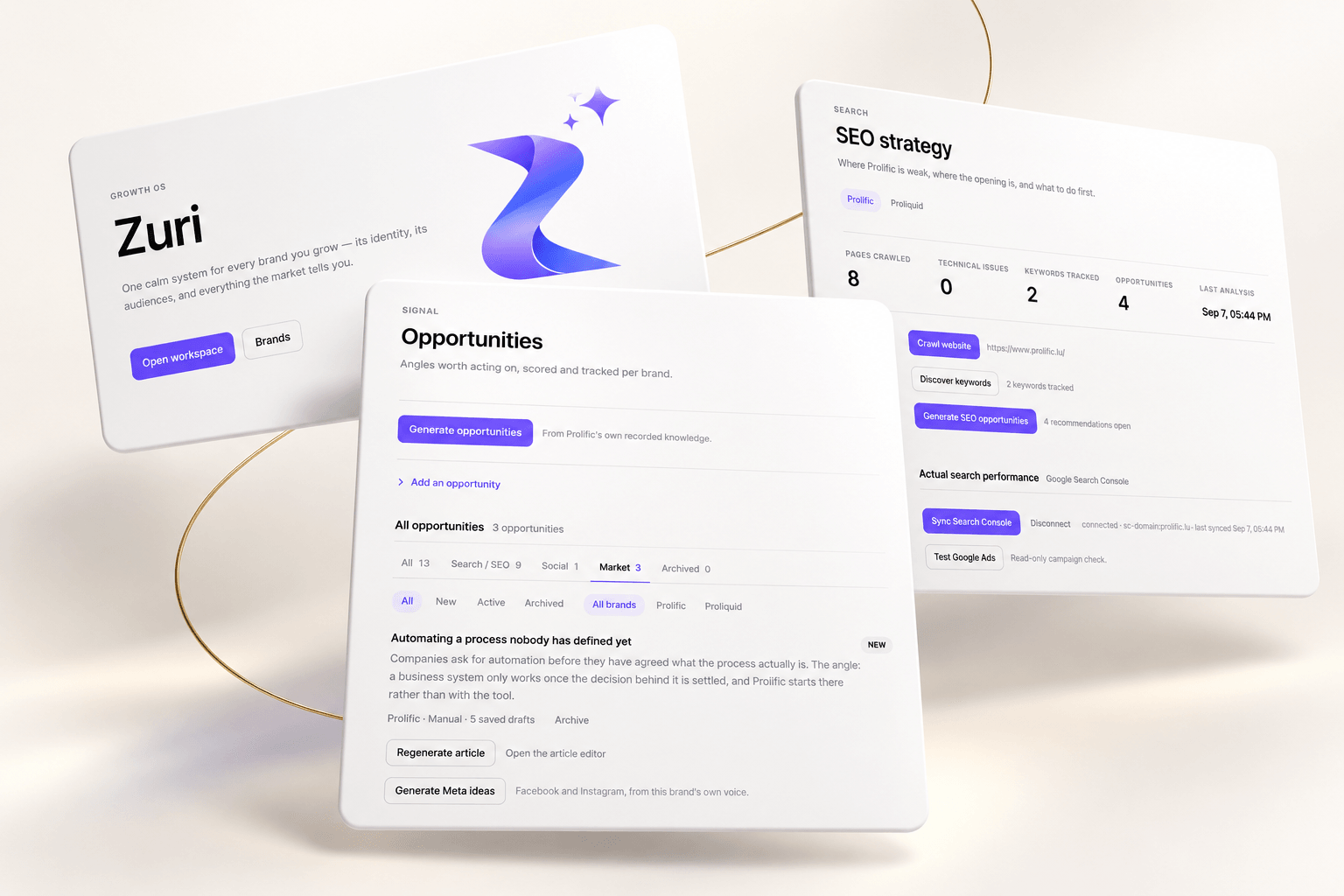Zuri growth workspace: SEO strategy and opportunities